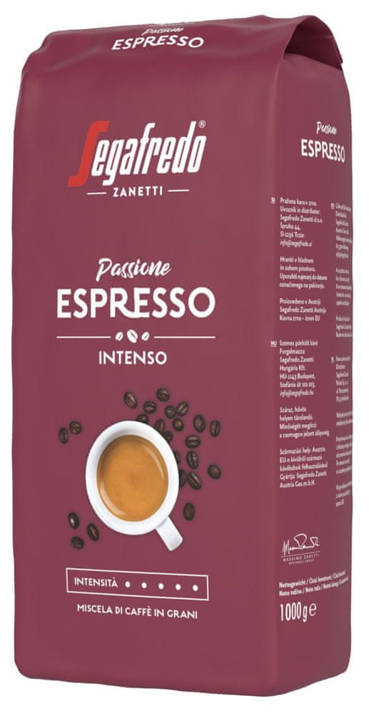 Segafredo Zanetti Passione Espresso 1 kg zrnková